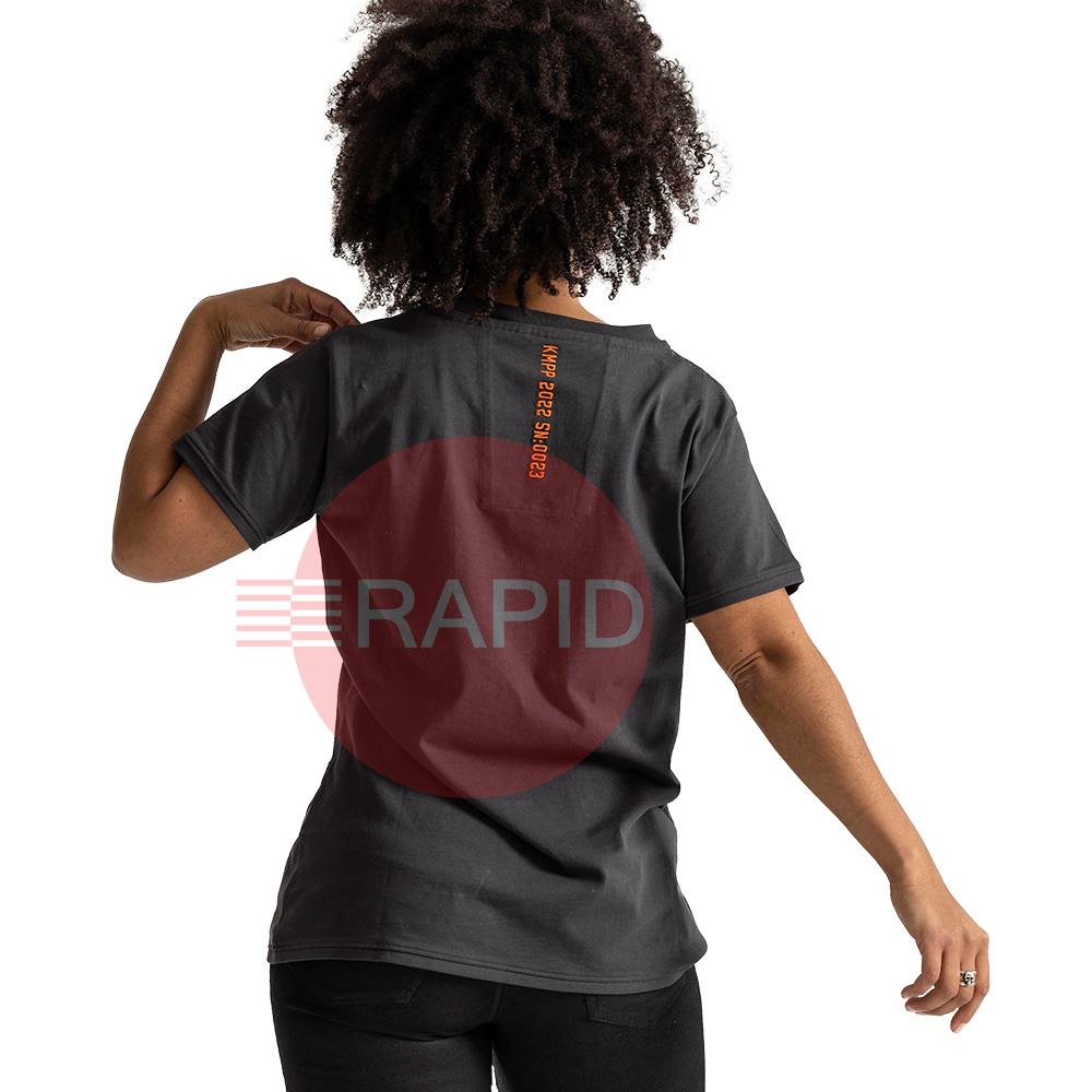 681590014FC  Kemppi Wear 0023 Dark Grey Women Short Sleeve T-Shirt - X Small